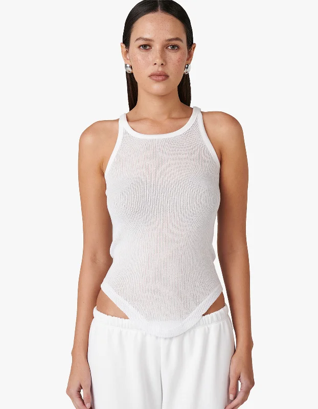 Poppy Tank - White