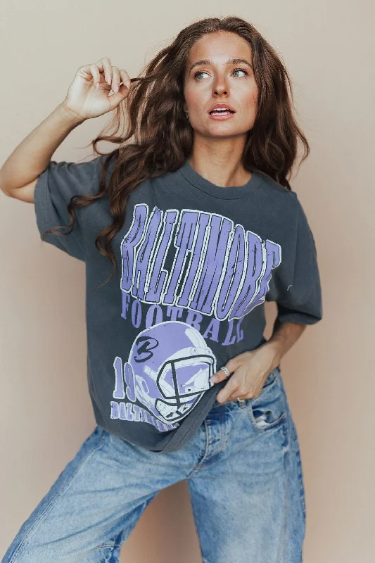 Baltimore Football Oversized Tee