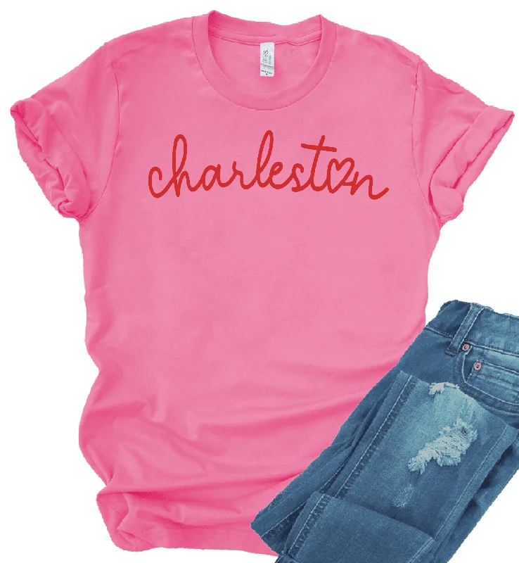 Charleston Heart T-Shirt Pink