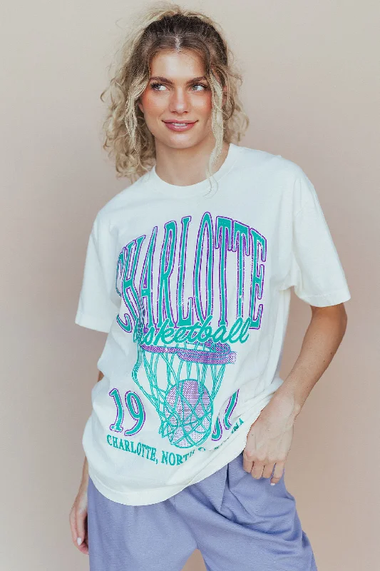 Charlotte Basketball Oversized Tee