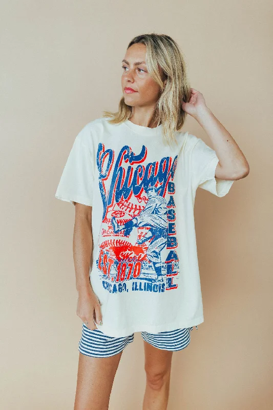 Chicago Baseball Oversized Tee