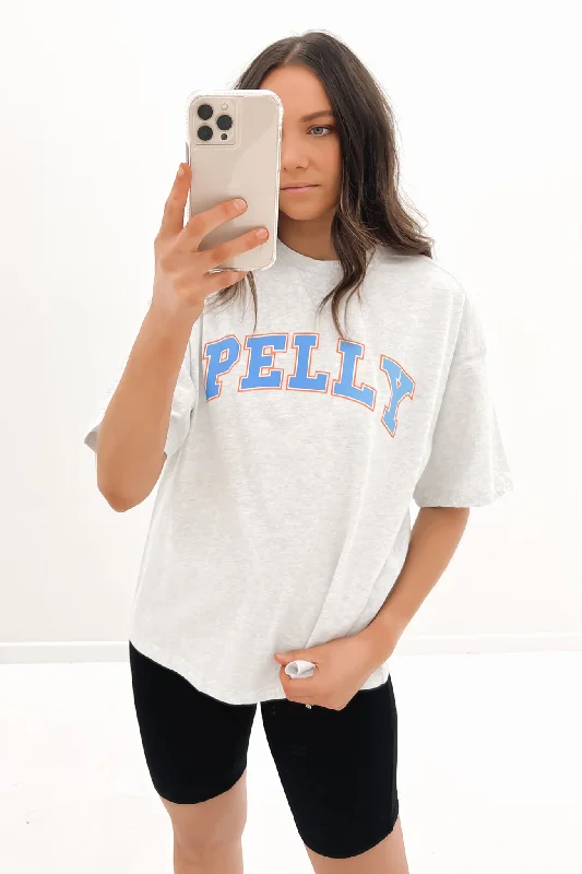 Collegiate Pelly Tee White Marle