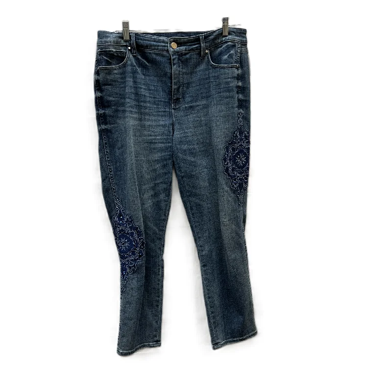 Jeans Cropped By White House Black Market In Blue, Size: 10