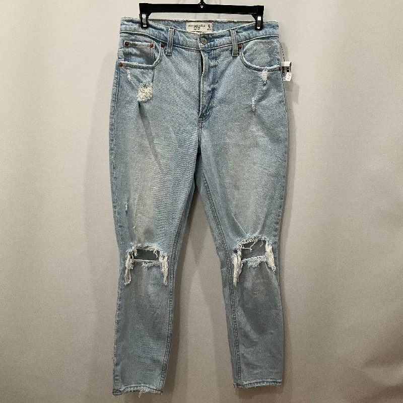 Jeans Skinny By Abercrombie And Fitch In Blue Denim, Size: 4