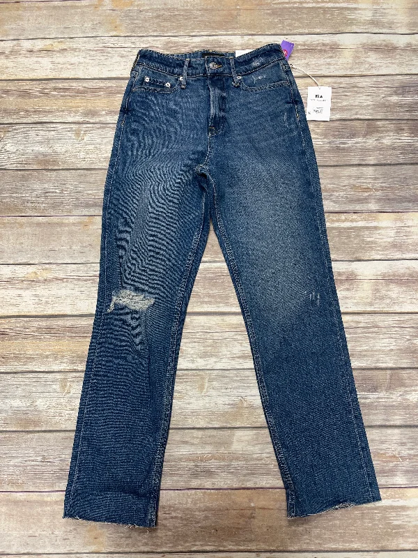 Jeans Straight By Free Assembly In Blue Denim, Size: 2