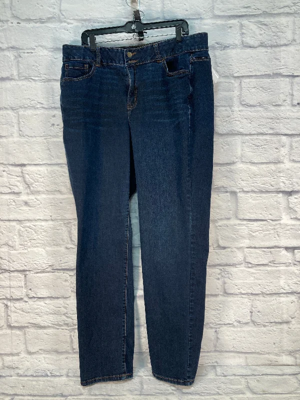 Jeans Straight By Lane Bryant In Blue, Size: 18