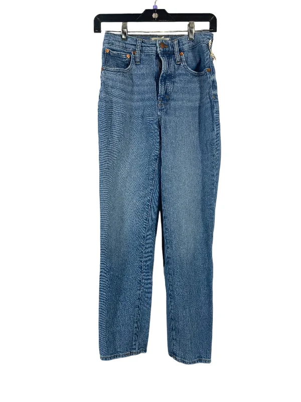 Jeans Straight By Madewell In Blue Denim, Size: 24