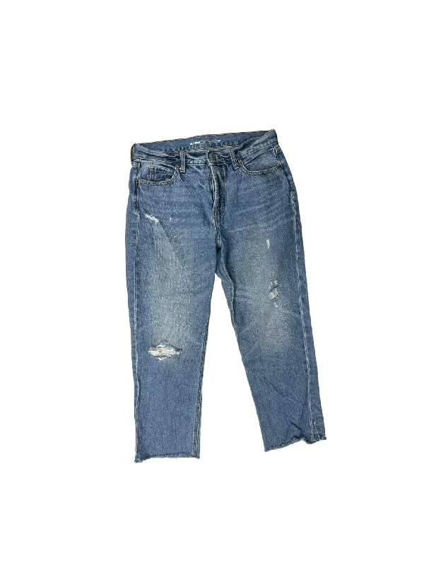 Jeans Straight By Old Navy In Blue Denim, Size: 10