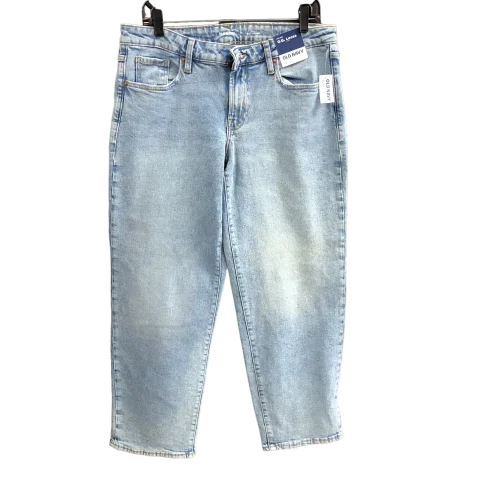 Jeans Straight By Old Navy In Blue Denim, Size: 10