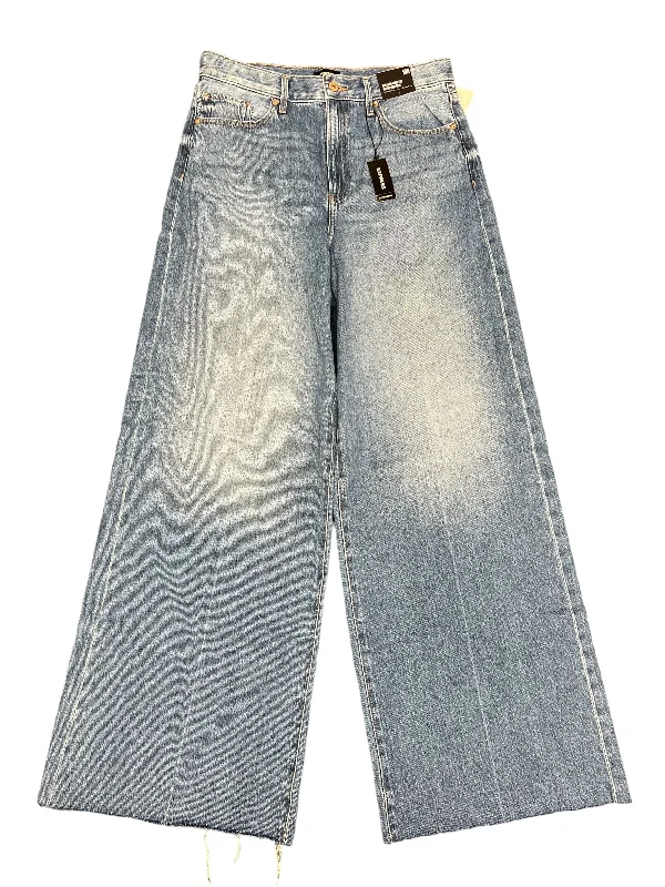 Jeans Wide Leg By Express In Blue Denim, Size: 10