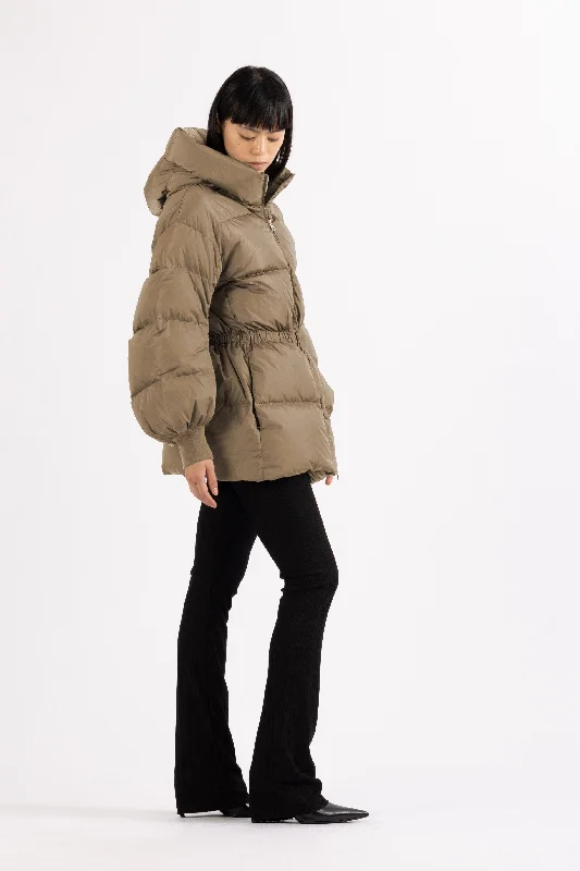 DRAWSTRING DOWN JACKET AZA