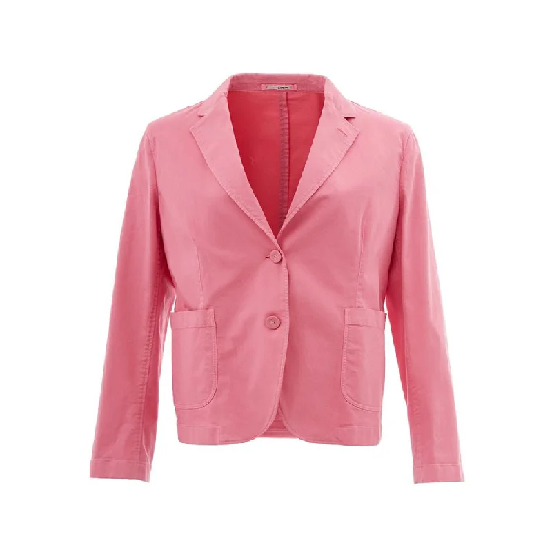 Elegant Pink Cotton Jacket For Her