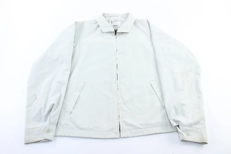 London Fog White Zip Up Jacket