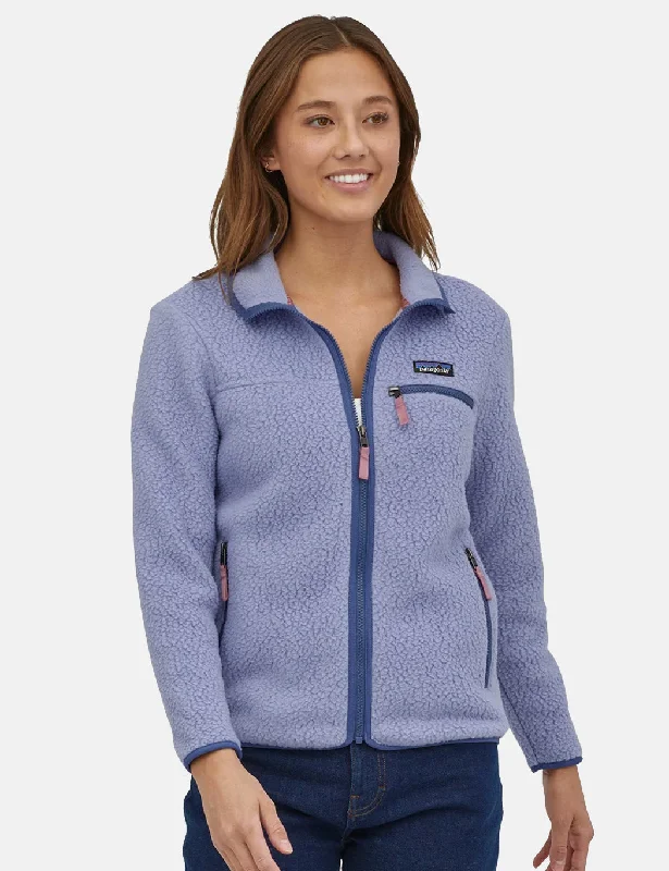 Patagonia Womens Retro Pile Fleece Jacket - Light Current Blue