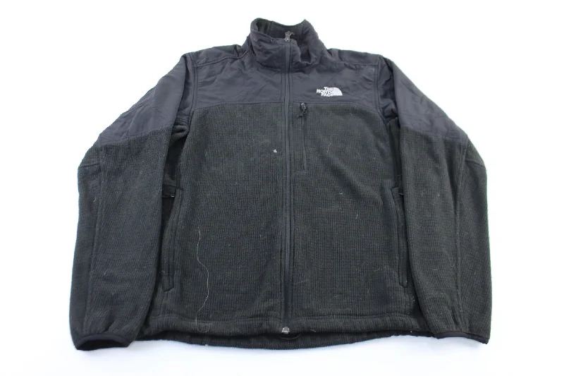 The North Face Embroidered Logo Black Zip Up Jacket