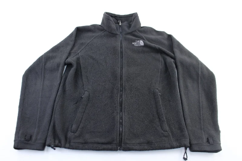 Women's The North Face Embroidered Logo Black Zip Up Jacket