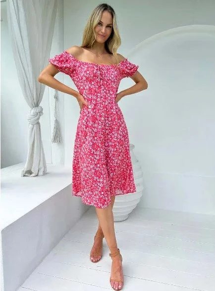 Ivana midi flower dress