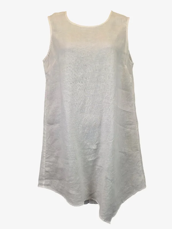 See Saw Lightweight Poolside Linen Mini Dress Size 14