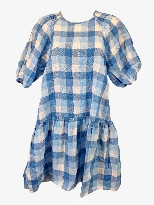 Seed Dainty Gingham Summer Mini Dress Size 6