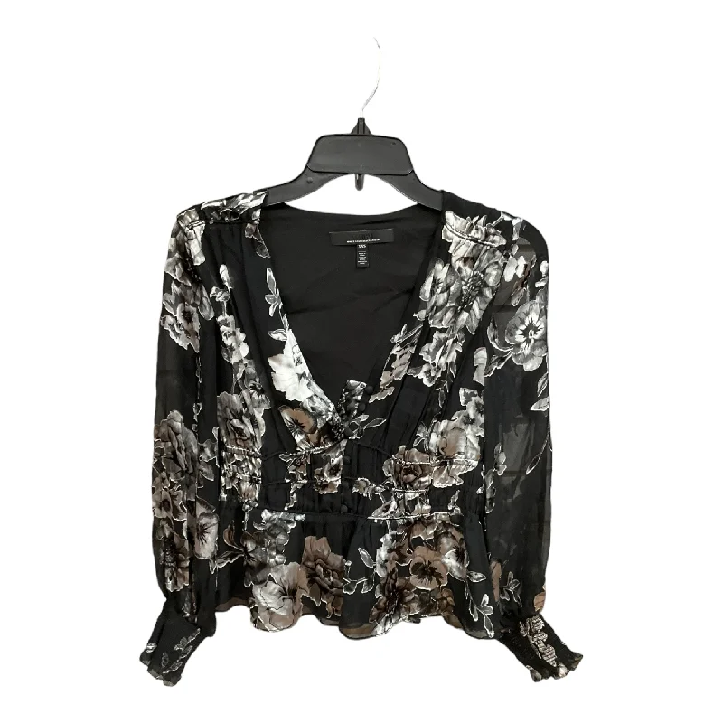 Multi-colored Blouse Long Sleeve White House Black Market, Size Xs