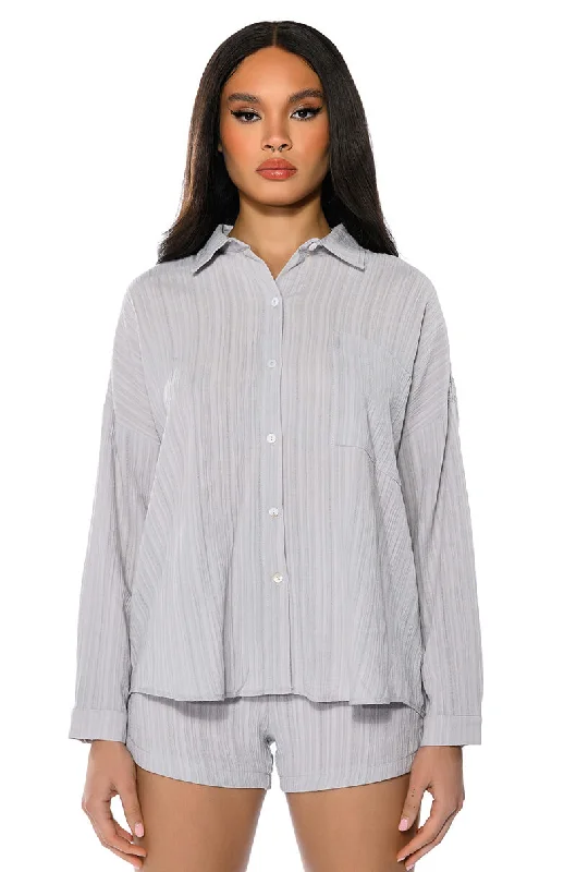 TIME TO RELAX BUTTON DOWN SHIRT