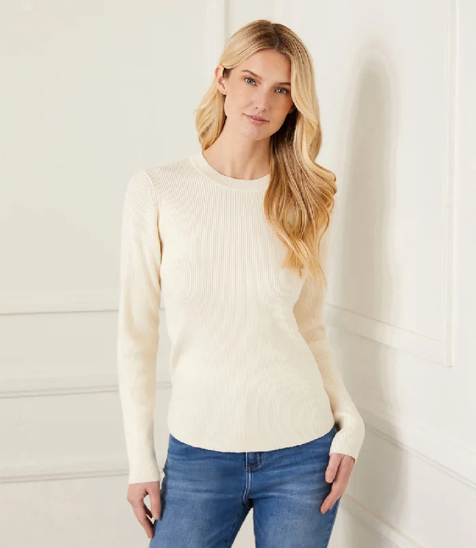 Ribbed Crewneck Sweater